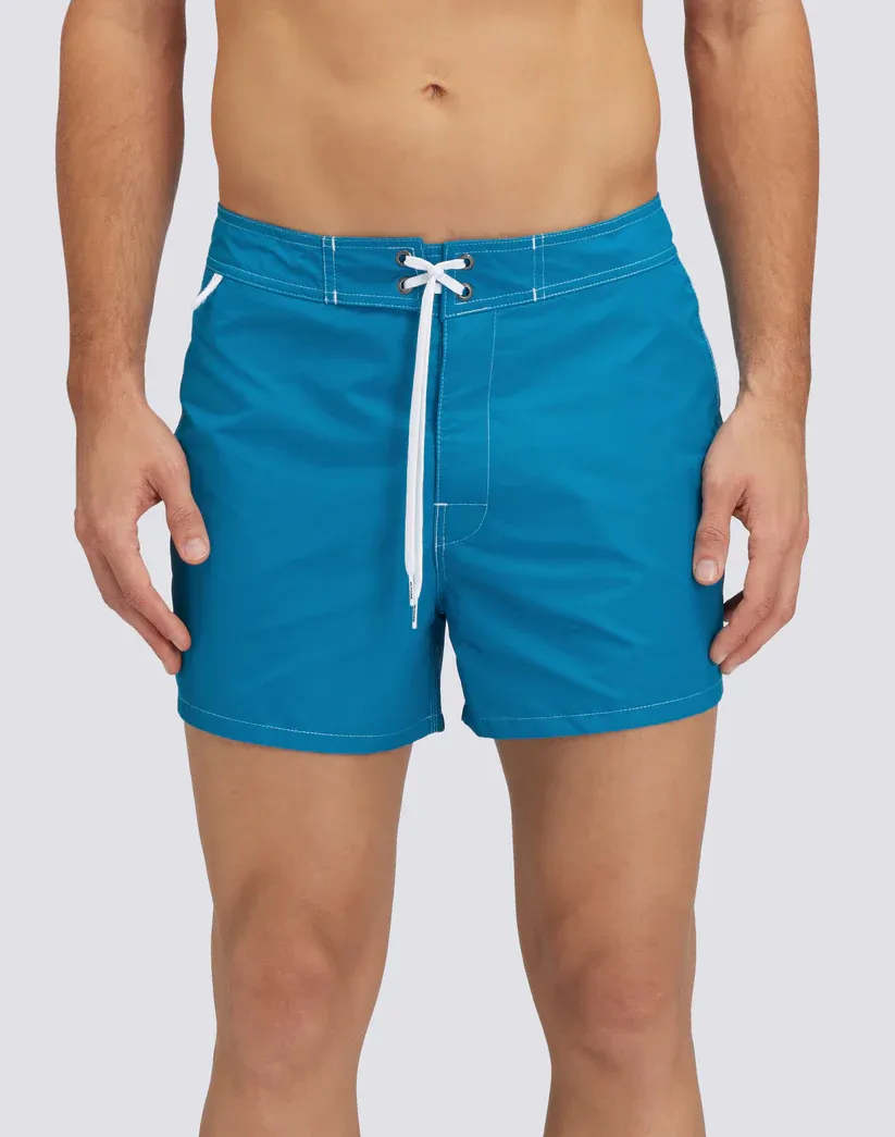 Sundek Men Alisei Iconic Taffeta Fixed Waist Short Swimsuit