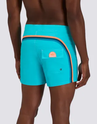 Sundek Men Marine Iconic Taffeta Fixed Waist Short Swimsuit