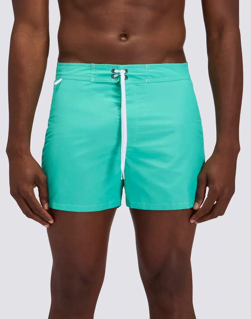 Sundek Men Atoll Iconic Taffeta Fixed Waist Short Swimsuit