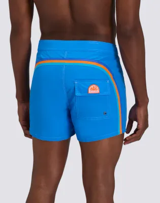 Sundek Men Twitter Iconic Taffeta Fixed Waist Short Swimsuit