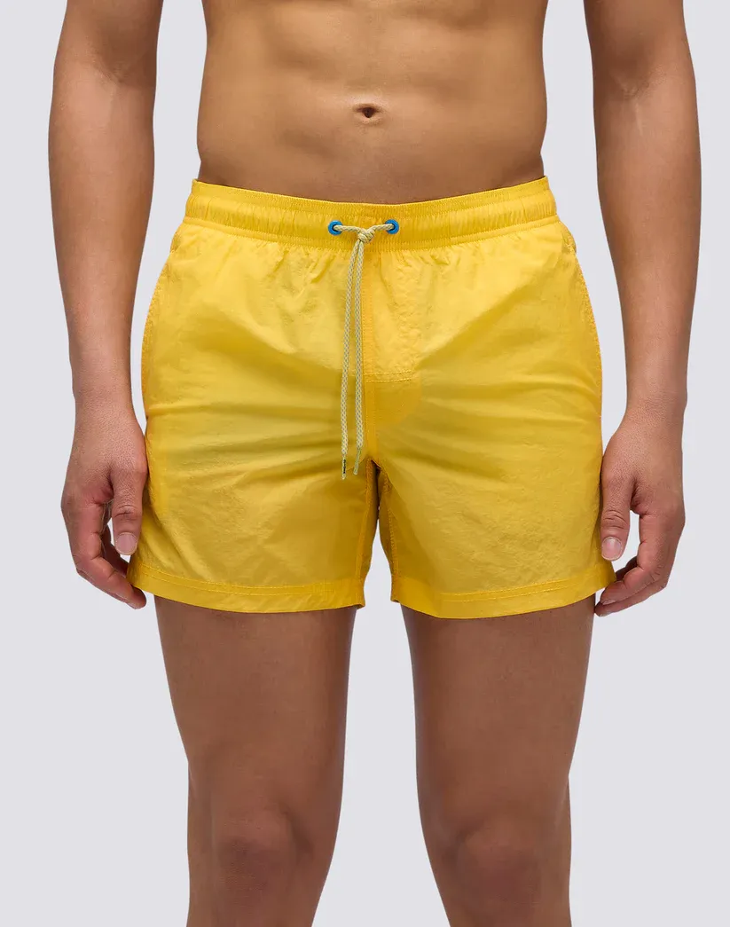 Sundek Men Solar Short Crinkled Swim Shorts with an Elasticated Waistband