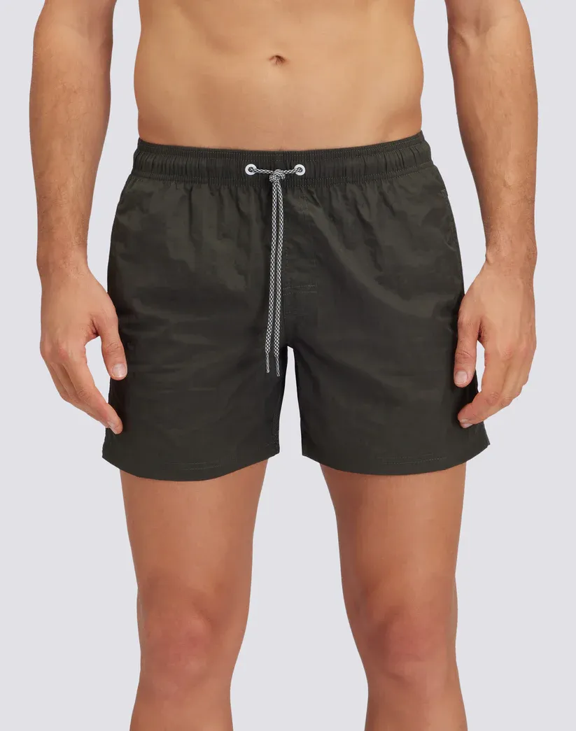 Sundek Men Pine Short Crinkled Swim Shorts with an Elasticated Waistband