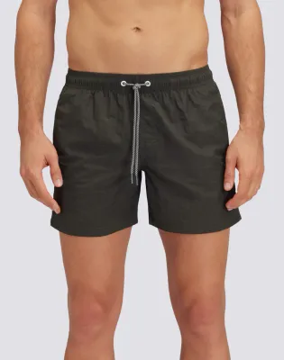Sundek Men Pine Short Crinkled Swim Shorts with an Elasticated Waistband