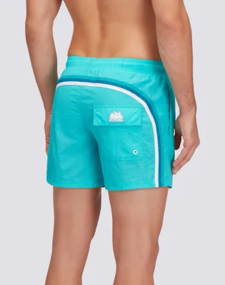 Sundek Men Sea Breeze Short Crinkled Swim Shorts with an Elasticated Waistband