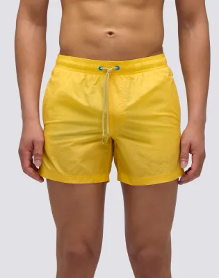 Sundek Men Solar Short Crinkled Swim Shorts with an Elasticated Waistband