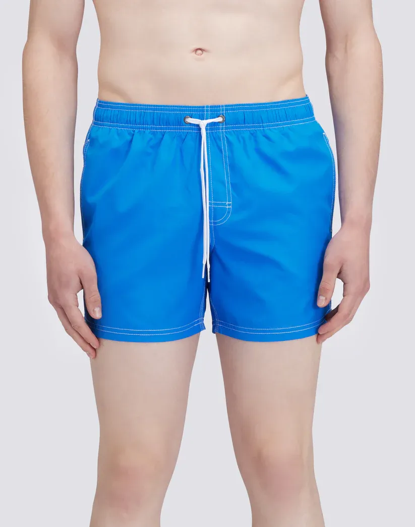 Sundek Men Over Sky Repreve® Recycled Polyester Elasticated Waist Short Swimshorts
