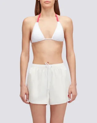 Sundek Women White Kiana Short Shorts with Repreve® Elasticated Waistband