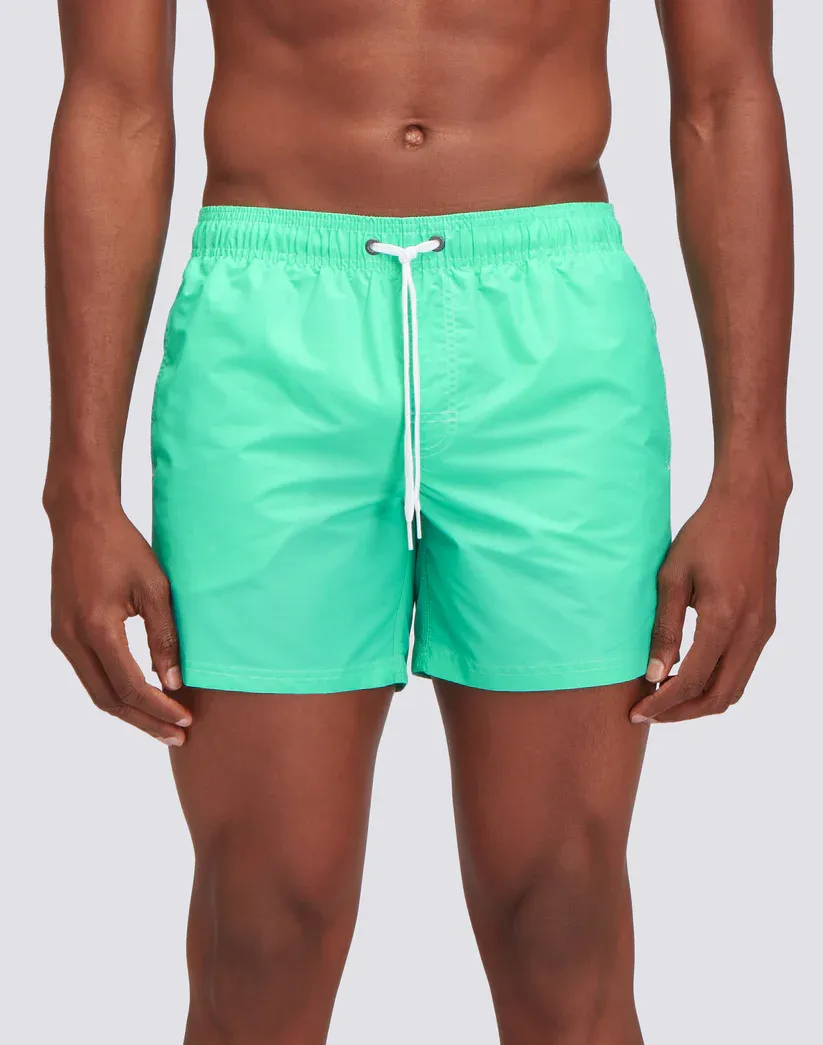 Sundek Men Atoll Iconic Taffeta Short Swim Shorts with an Elasticated Waistband