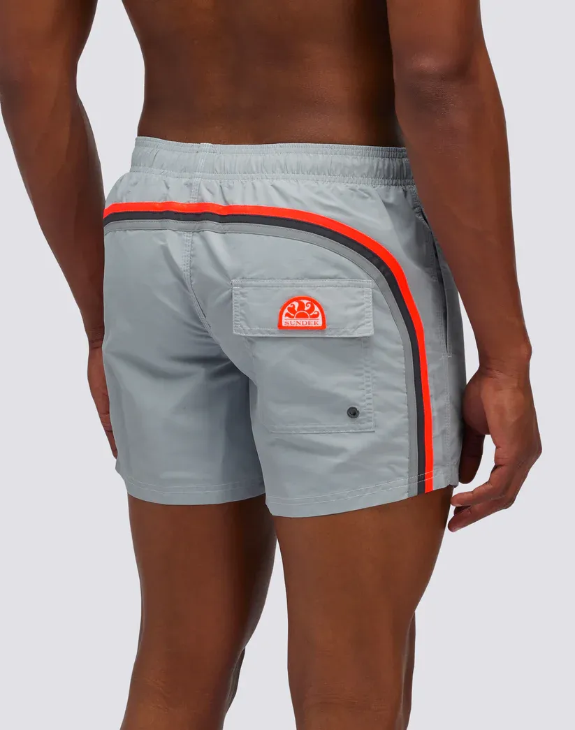 Sundek Men Cloud Iconic Taffeta Short Swim Shorts with an Elasticated Waistband