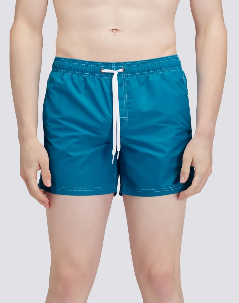 Sundek Men Alisei Iconic Taffeta Short Swim Shorts with an Elasticated Waistband