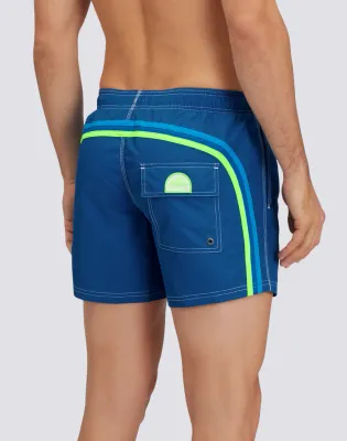 Sundek Men Cosmo Iconic Taffeta Short Swim Shorts with an Elasticated Waistband