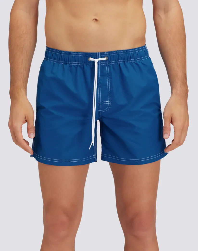 Sundek Men Cosmo Iconic Taffeta Short Swim Shorts with an Elasticated Waistband
