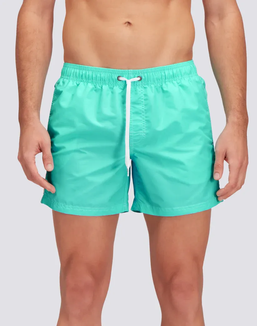 Sundek Men Marine Iconic Taffeta Short Swim Shorts with an Elasticated Waistband