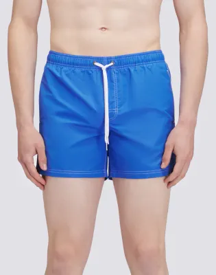 Sundek Men Sapphire Iconic Taffeta Short Swim Shorts with an Elasticated Waistband