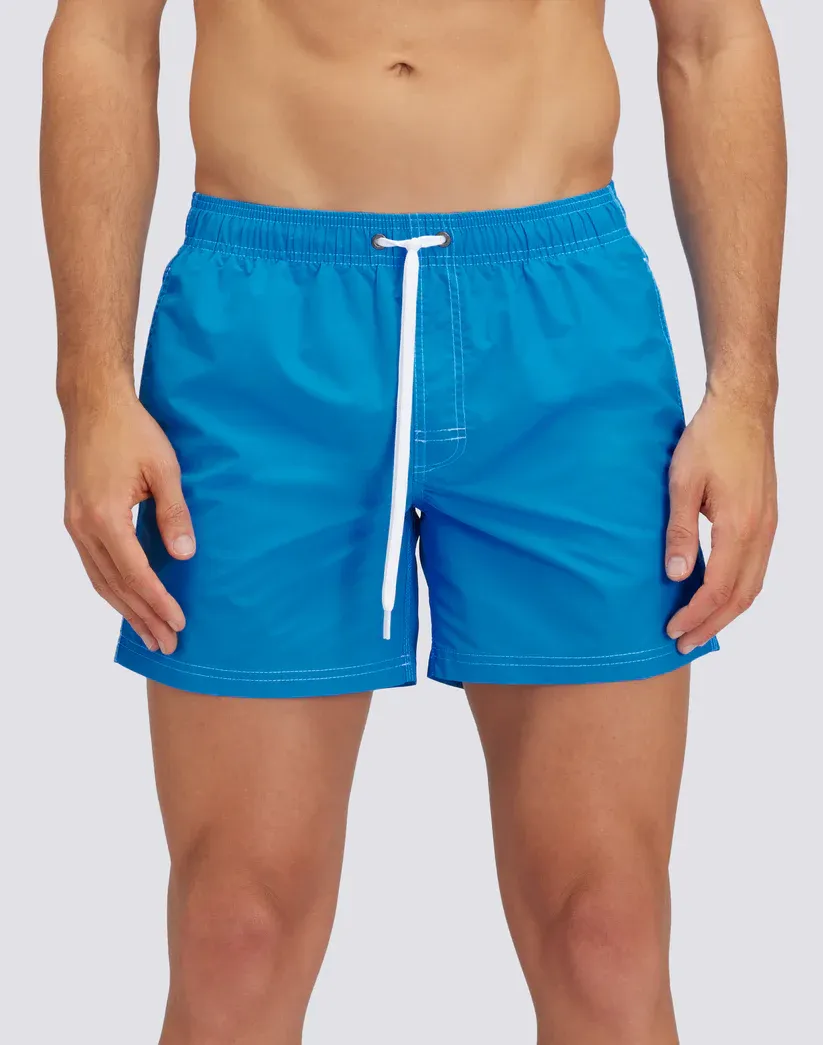 Sundek Men Twitter Iconic Taffeta Short Swim Shorts with an Elasticated Waistband