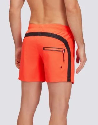 Sundek Men Firebird Short Stretched Swim Shorts with an Elasticated Waistband