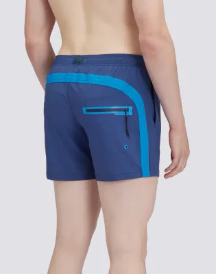 Sundek Men Navy Short Stretched Swim Shorts with an Elasticated Waistband