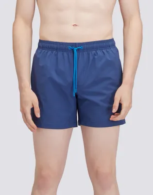 Sundek Men Navy Short Stretched Swim Shorts with an Elasticated Waistband