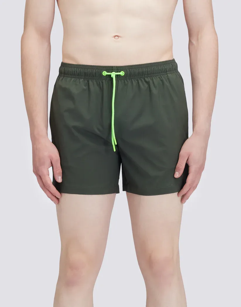 Sundek Men Pine Short Stretched Swim Shorts with an Elasticated Waistband
