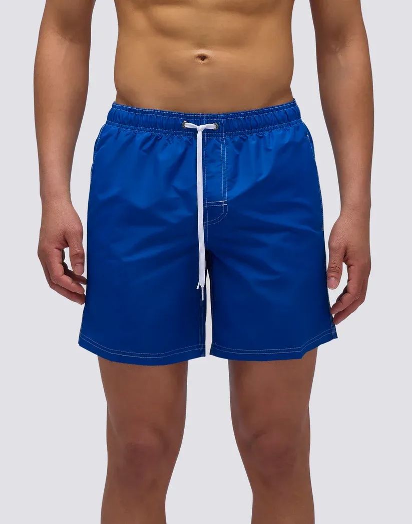 Sundek Men Cosmo Iconic Taffeta Mid-Length Elastic Waist Swimsuit