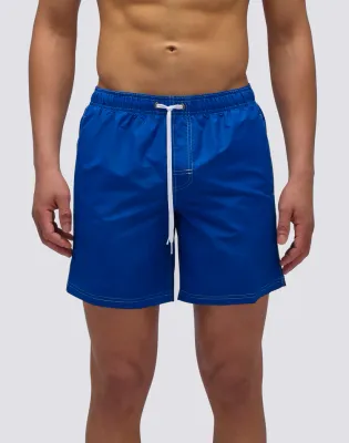 Sundek Men Cosmo Iconic Taffeta Mid-Length Elastic Waist Swimsuit