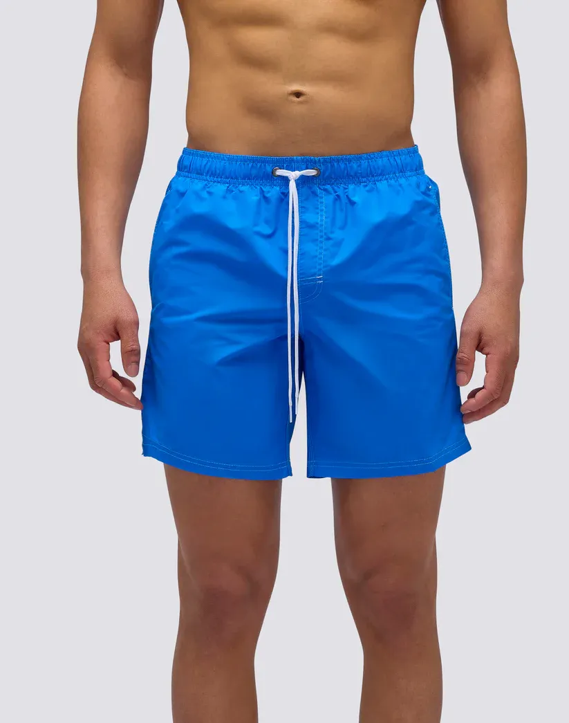 Sundek Men Twitter Iconic Taffeta Mid-Length Elastic Waist Swimsuit