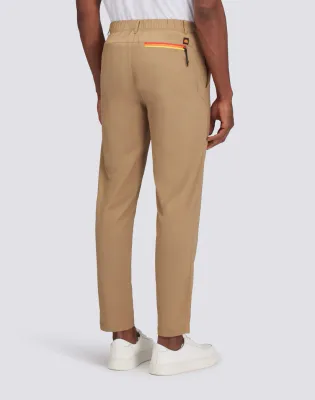 Sundek Men Khaki Semi-Stretchy Quick-Dry Trousers