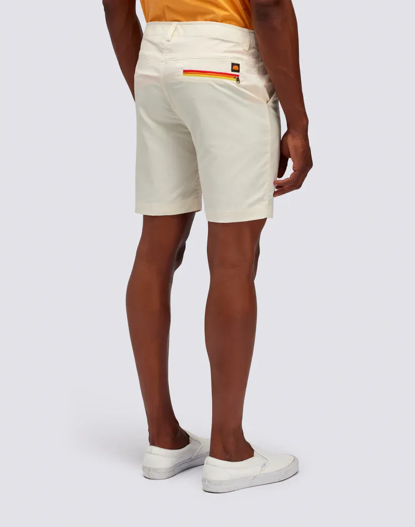 Sundek Men Off-White Walkshorts in Quick-Dry Fabric