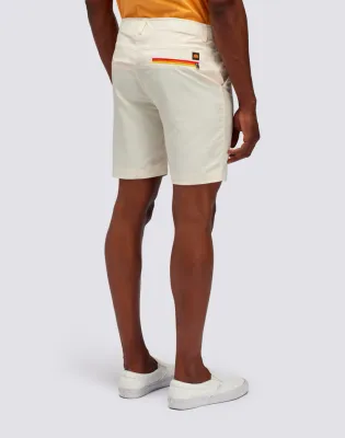 Sundek Men Off-White Walkshorts in Quick-Dry Fabric
