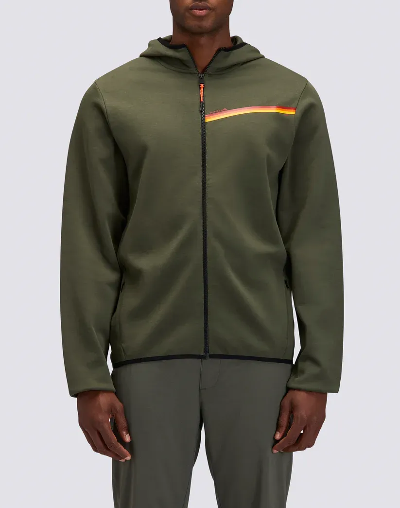 Sundek Men Dark Green Rainbow Detail Sweatshirt