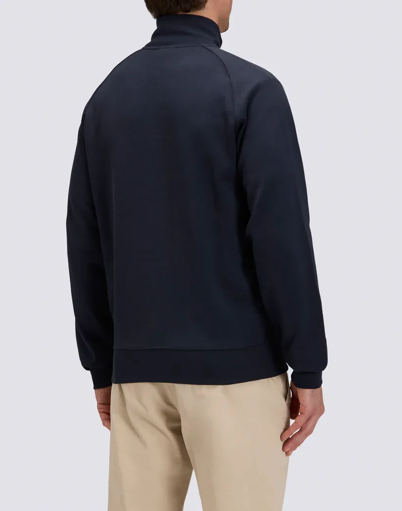 Sundek Men Navy Full Zip Sweatshirt with Tricolour Detail