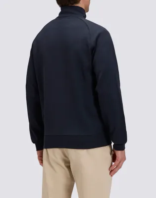 Sundek Men Navy Full Zip Sweatshirt with Tricolour Detail