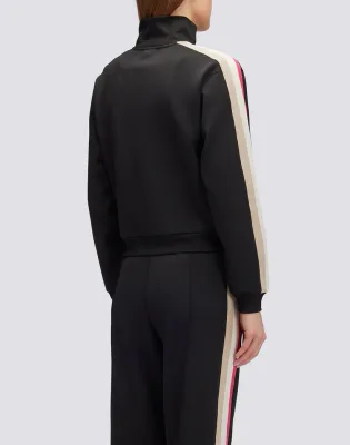 Sundek Women Black Scuba Sweatshirt with Rainbow