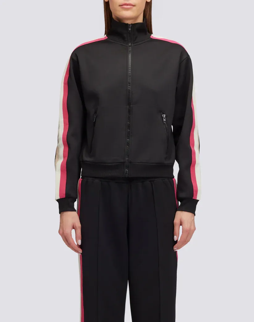 Sundek Women Black Scuba Sweatshirt with Rainbow