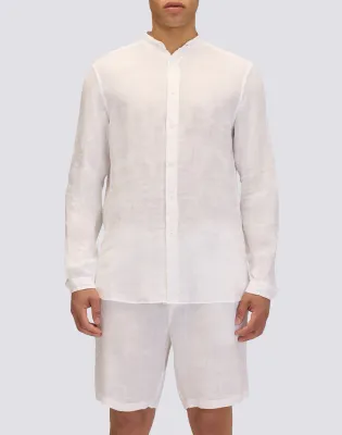 Sundek Men White Garment Dyed Shirt