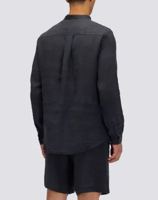 Sundek Men Navy Garment Dyed Shirt