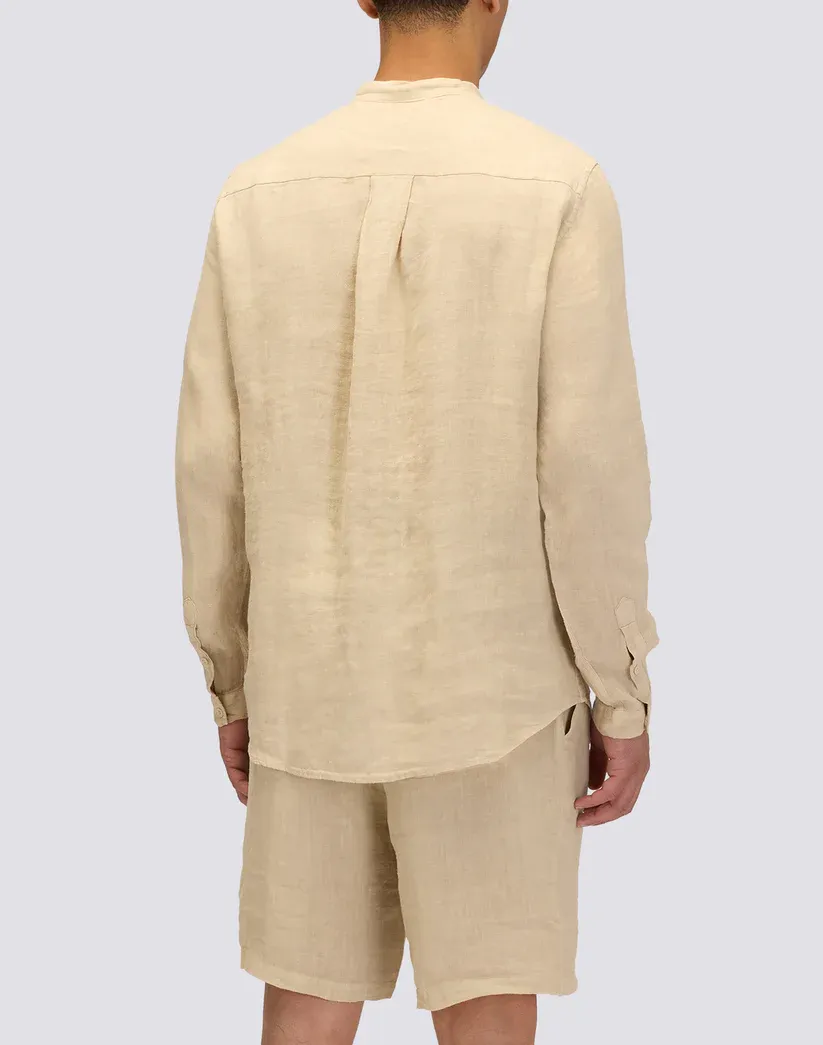 Sundek Men Sand Garment Dyed Shirt