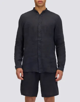 Sundek Men Navy Garment Dyed Shirt