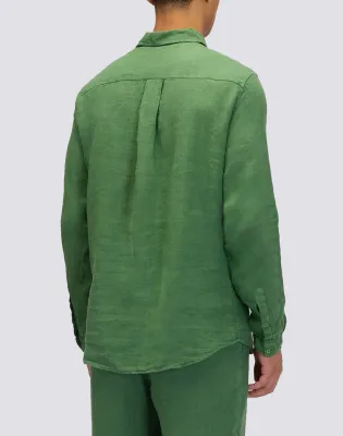 Sundek Men Dark Green Linen Shirt