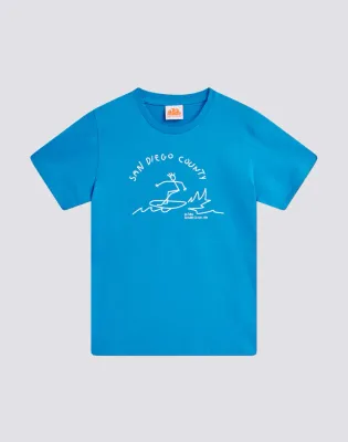 Sundek Boys Twitter T-Shirt with San Diego County Print