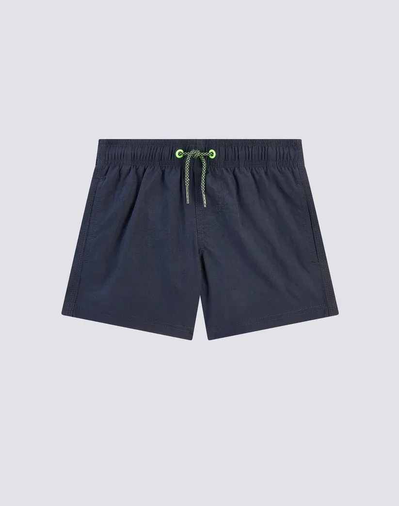 Sundek Boys Dark Navy Swimshorts Short Elasticated Waist Crinkled