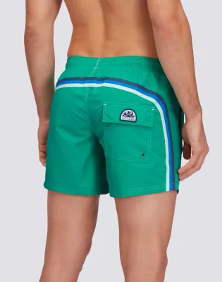 Sundek Men Crayon Iconic Taffeta Short Swim Shorts with an Elasticated Waistband