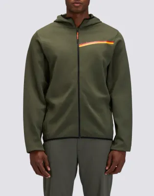 Sundek Men Dark Green Rainbow Detail Sweatshirt