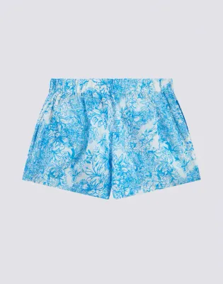 Sundek Girls Bilberry Fleur de Joie Print Stretch Shorts