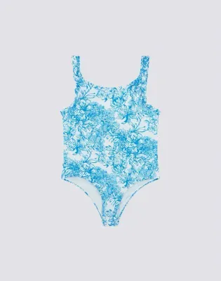 Sundek Girls Bilberry Fleur de Joie Print One-Piece Swimsuit