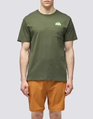 Sundek Men Dark Green T-Shirt with Pocket