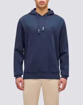 Sundek Men Navy Kangaroo Pocket Hoodie