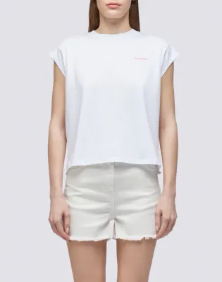 Sundek Women White T-Shirt with Degradé Print