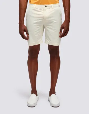 Sundek Men Off-White Walkshorts in Quick-Dry Fabric