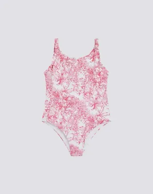 Sundek Girls Pitaya Fleur de Joie Print One-Piece Swimsuit